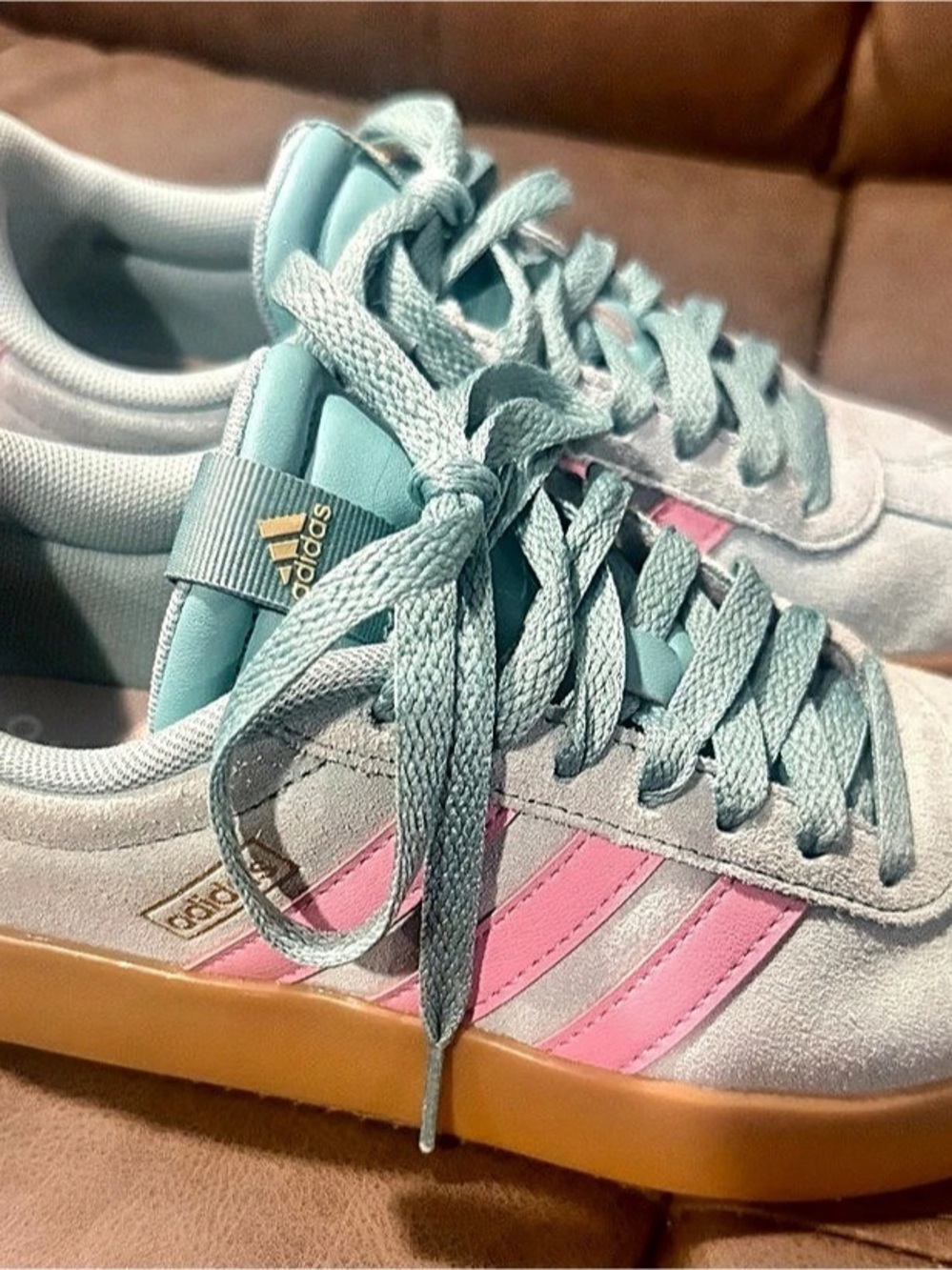 adidas Gazelle Bold Lucid Blue Lucid Pink Sneakers